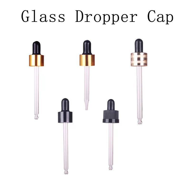 18mm 20mm 24mm Gold Silber Schließglas Tropffflasche für ätherische Ölflasche
