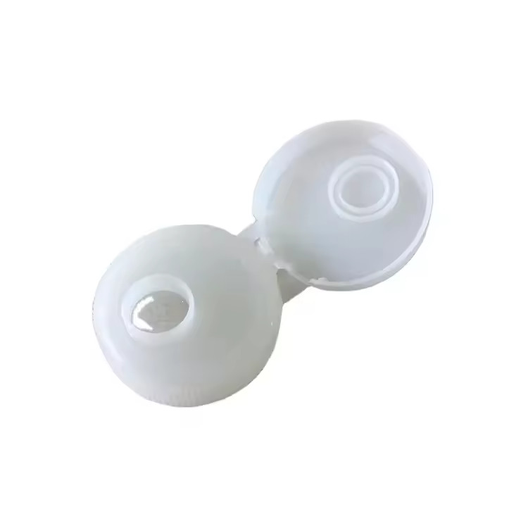 Schrauben Shampoo Flasche Klares Kunststoffdeckel mit glatten Aluminium Flip Top und Push Pull Cap