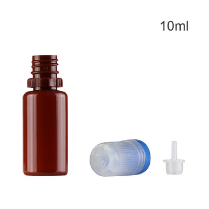 Klarer, schwarzer Plastik-Tropffflasche E-Flüssigkeit Flüssigkeit Flasche mit kindersicheren und manipulationssicheren Kappe