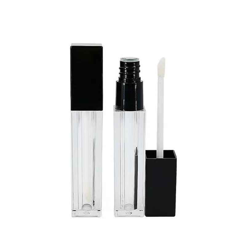 Custom 4g Leere runde Mund Lippenstiftröhre mit Gummi Siegel Schraubenverschluss Kunststoff Lippenbalsamröhre für Kosmetikbehälter Verpackung