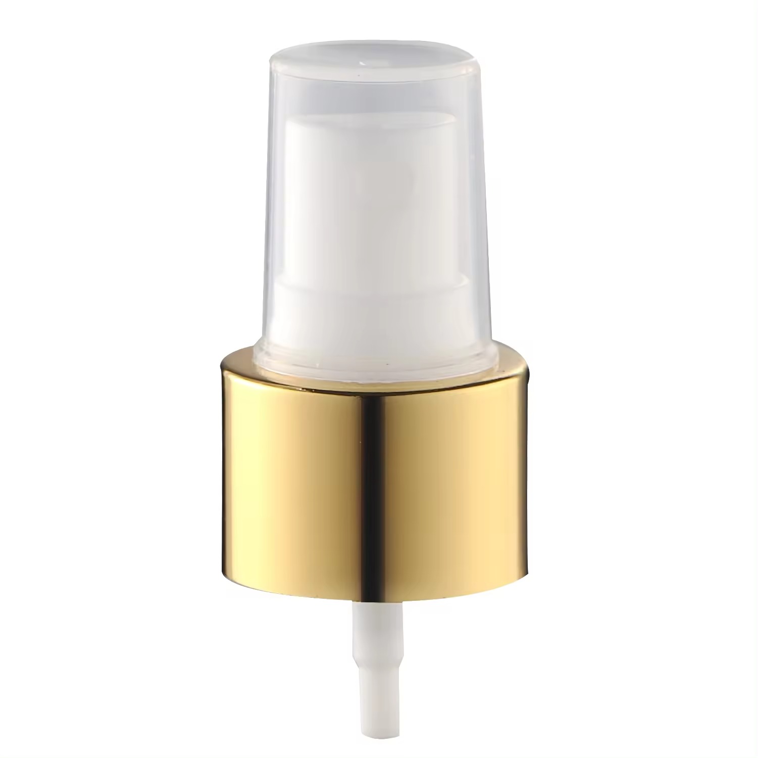 18mm 20mm Luxus Gold Metall Aluminium Eloxiert Feinnebelsprühpumpe Sprüher mit Halb- oder Vollkappe