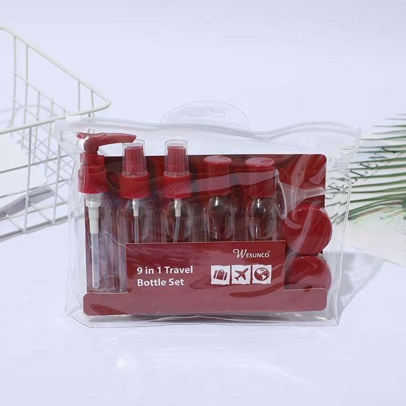 50ml Reiseflaschen-Set Auslaufsicheres Reiseflaschen-Set Shampoo Lotion Flüssigkeits-Set im Flugzeug