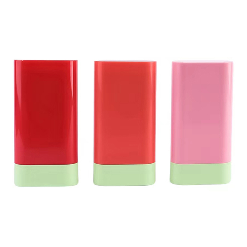 Benutzerdefinierte, hochwertige 10g leere Rouge-Stick-Flasche Deodorant-Balsam-Stick Top-Rotation Kosmetik-Kunststoffverpackungsbehälter wiederverwendbar