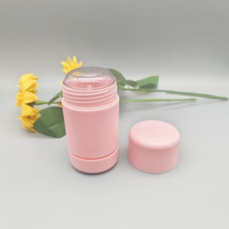 Elegantes Aussehen, rosa Farbe, 15g, 30g, 50g Deodorant-Balsam-Stick mit runder, kreisförmiger Form