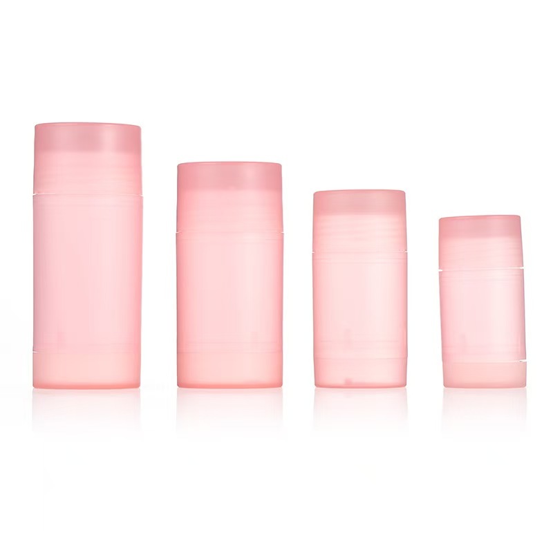 Runde Form 35g 50g 75g PP Doppel-Schalen-Körper Duft Deodorant Balsam Stiftbehälter