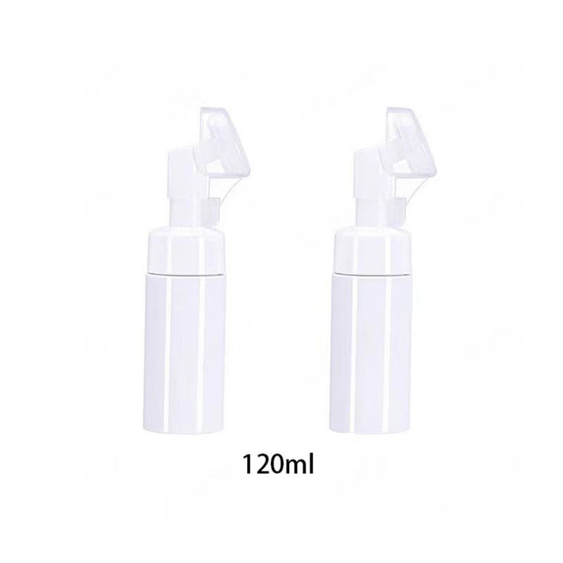 120ml PET-Schaumsprühflasche mit Clip-Cap-Bürste für Gesichtsreiniger