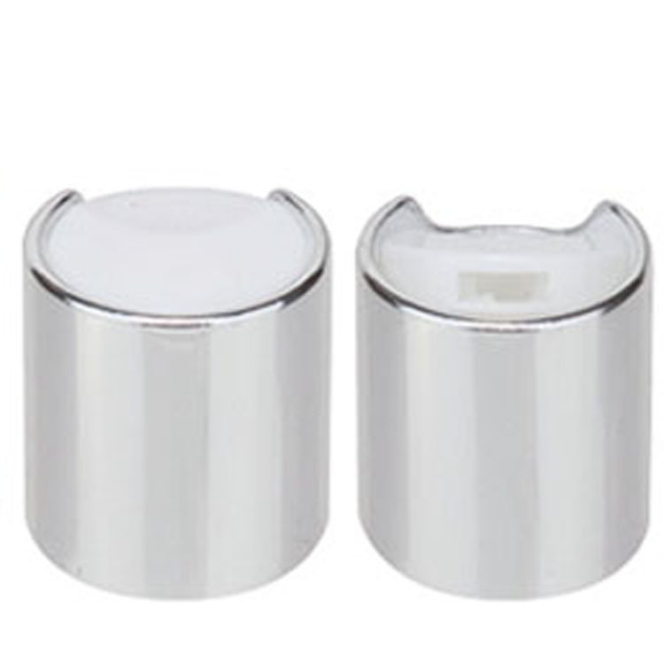 24/410 PP Rundpresse Metallkappe Gold/Silber Kunststoffscheibe Oberdeckel UV-gedruckte 24mm Schraubkappe für verschiedene Körperpflegeflaschen