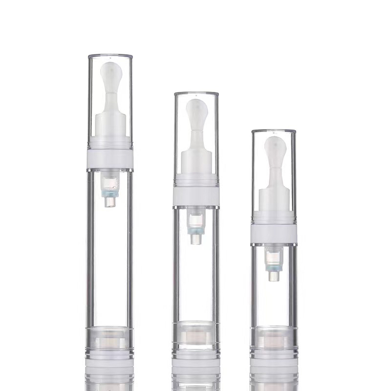 5 ml 10 ml 15 ml Plastikluftlose Röhre mit Rollen Massage Emulsion Essenz Öle Augencreme Hautpflege Vakuumflasche