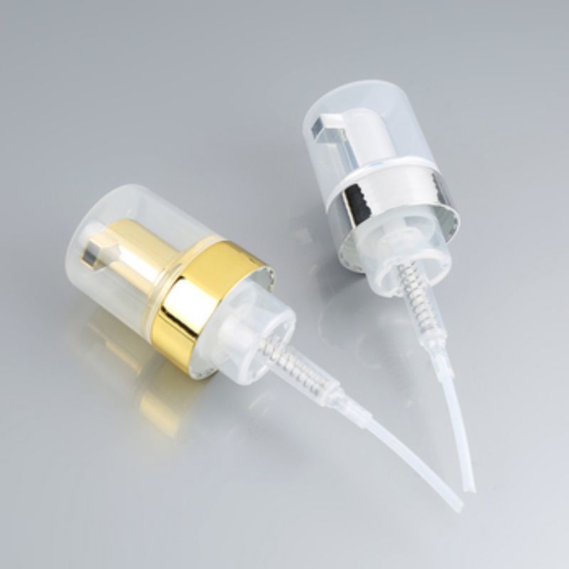 40 mm 42 mm Mousse-Schaum-Pumpspender, alle galvanisierten Schaum-Gesichtsreiniger, goldene Schaumpumpe