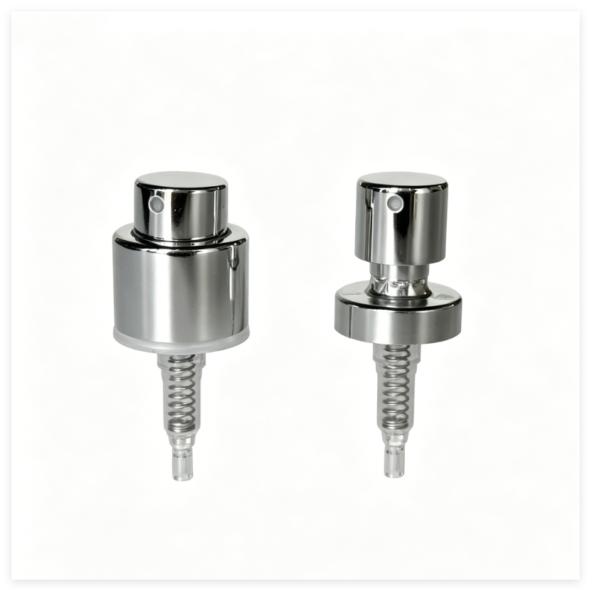 15mm Crimp-on Aluminium Feinschmelz Sprayer Pumpe 0,15cc Ausgang Parfüm Spray Düse für Kosmetikflasche