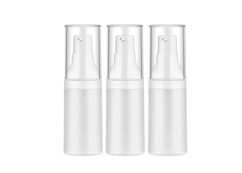 Weiße luftlose Lotion des Plastikpp. füllt harmlose Hautpflege-Pumpflasche ab