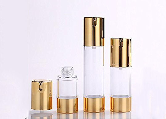 15 ml 30 ml 50 ml Kunststoffluftlose Pumpe Vakuum Kosmetikflasche undicht kontrollierte Verpackung