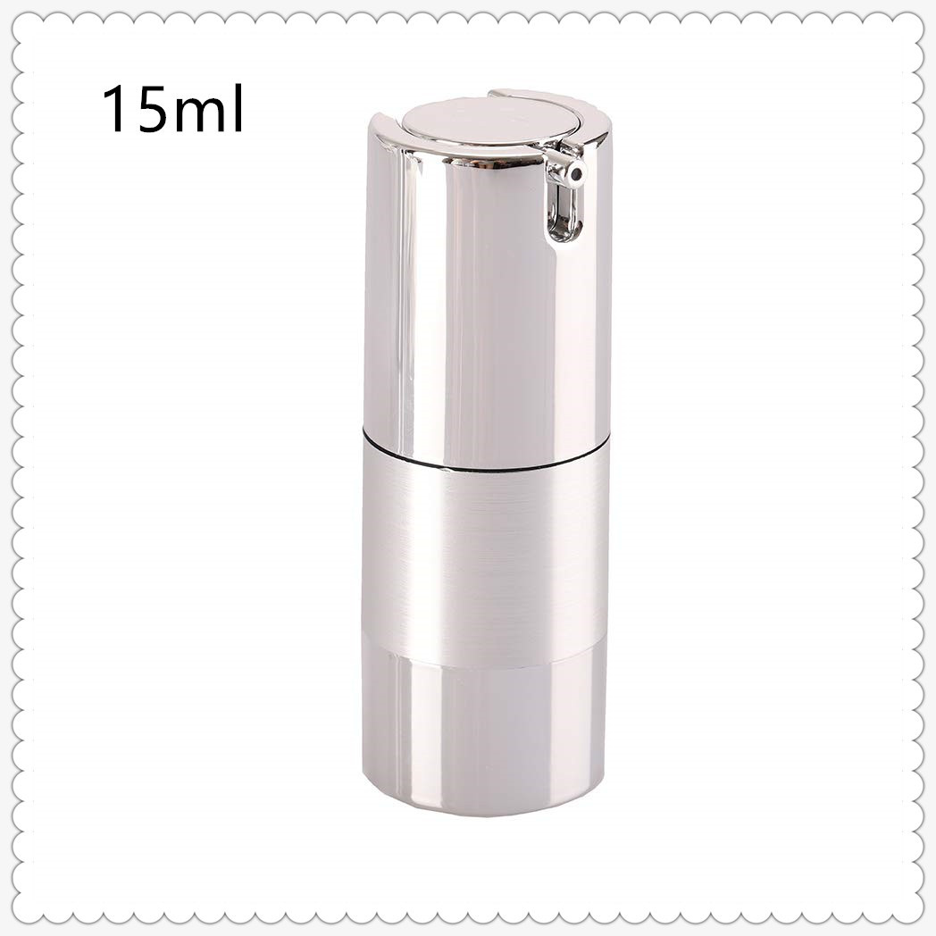 Maßgeschneiderte 15ml 30ml 50ml Kunststoff Airless Pump Vakuum Kosmetikflasche Auslaufsichere Kontrollierte Abgabe Creme Lotion Verpackung
