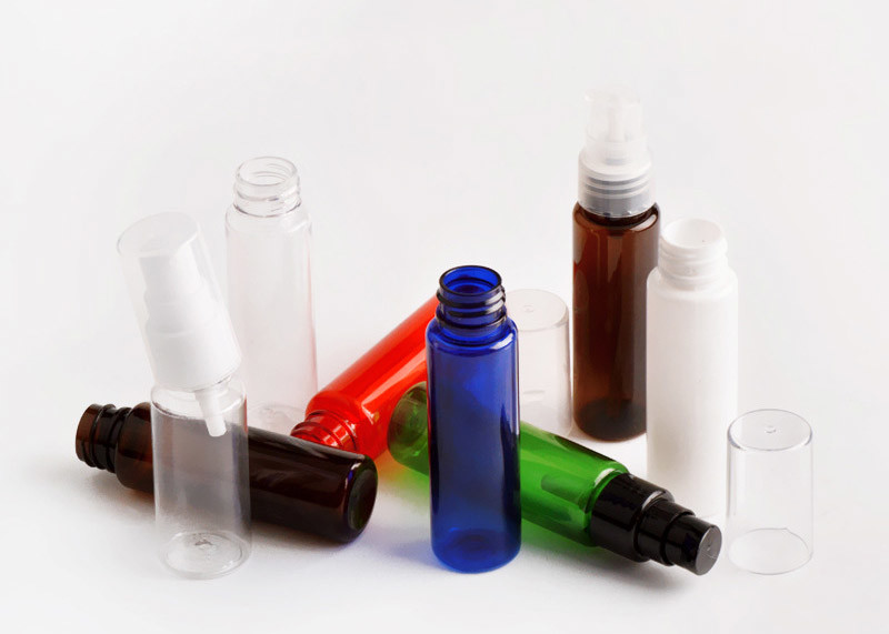 Bunt leeres Haustier-kosmetische Plastikflaschen tragbar mit Behandlungs-Pumpe