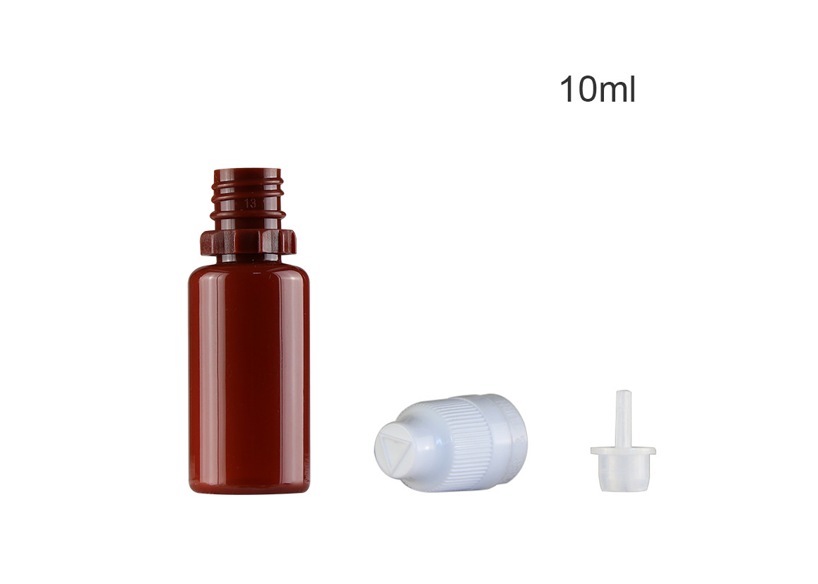 Plastikrauch-Öl-Flasche, 10ml leeren Haustier-Flasche kundengebundene Farben mit Kappe