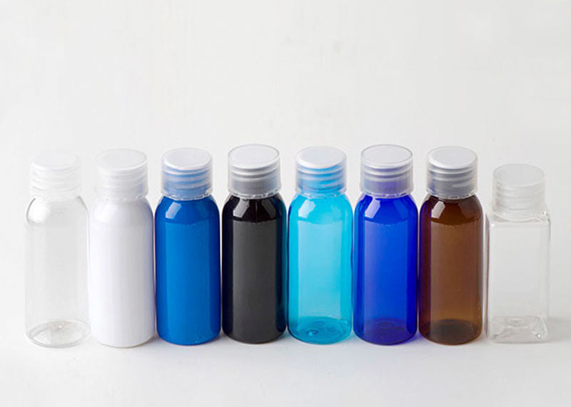 Streicheln Sie materielle kosmetische Plastikflaschen, kleine Plastikbehälter der flaschen-50ml