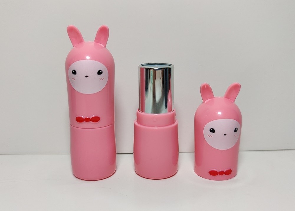 Keine Lippenbalsam des Fleck- 3g rosa leeren Lippenstift-Rohre für Kosmetik