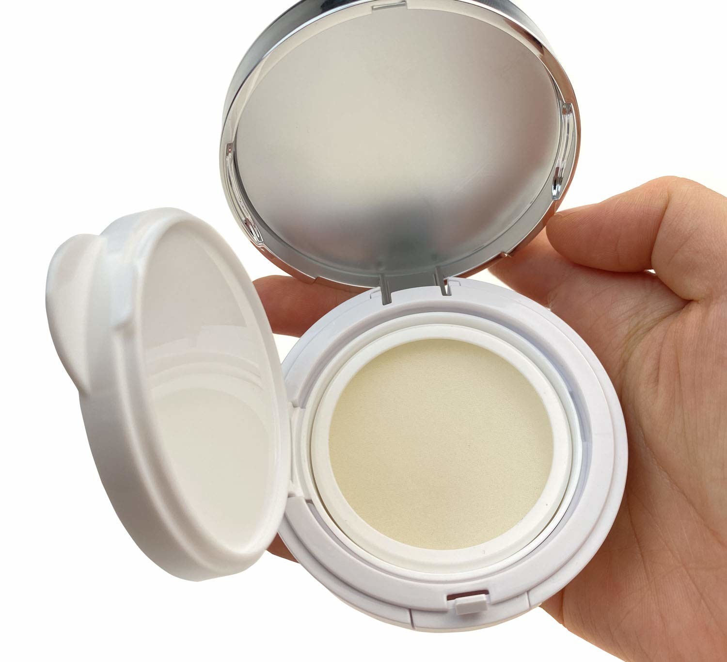 Kompakte luftlose Kosmetik füllt kundenspezifisches Farbbildschirm-Drucken ab
